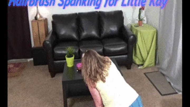 Hairbrush Spanking For Little Kay