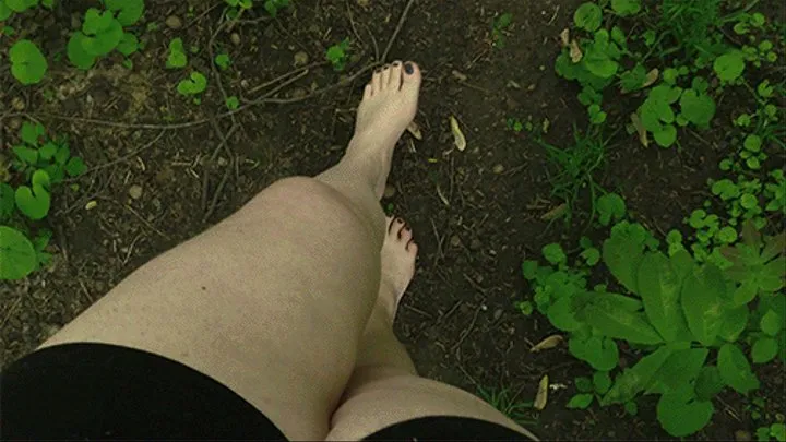 POV Barefoot Walk Getting my Feet all Dirty