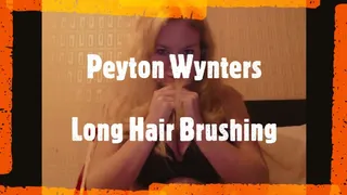 4K: Peyton Wynters Brushing Her Long Blonde Hair