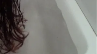 Nude Bubble Blowing in the Bathtub