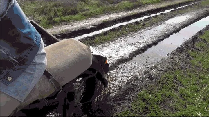 To get stuck in dirt on the motorcycle.