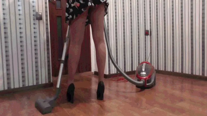 Suck in the vacuum cleaner all in the room.