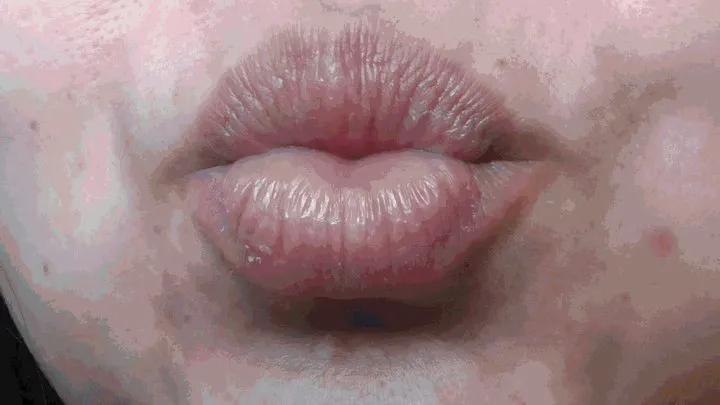 Natural lips.