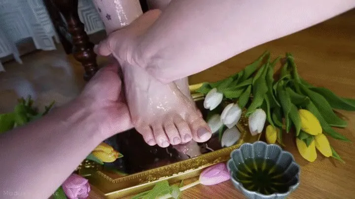 Sensual foot worship POV