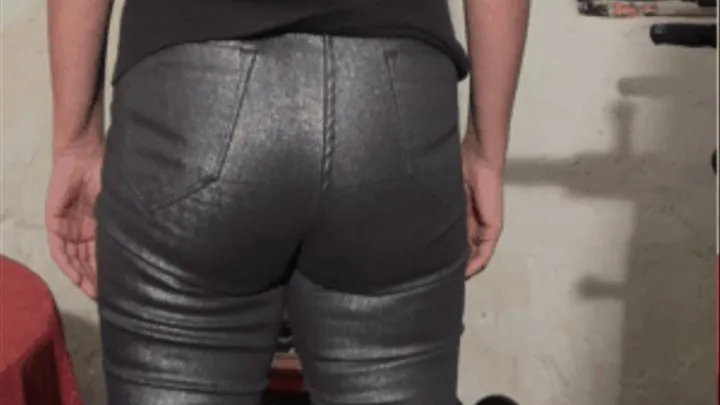 tight silvery trousers #FullHD Version