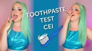 Toothpaste Test: Intermediate CEI