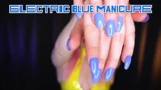 Electric Blue Manicure