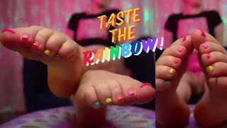 Taste the Rainbow Foot Worship JOI