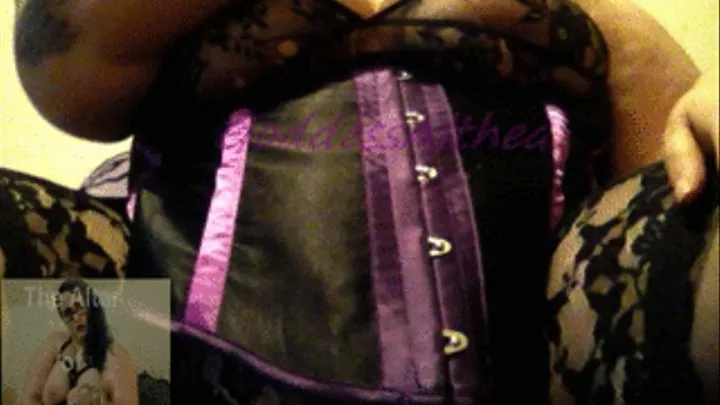 Breastworship purple corset