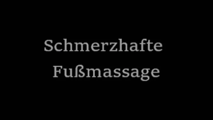 schmerzhafte Fußmassage