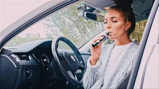 Russian girl Coughs From Vape