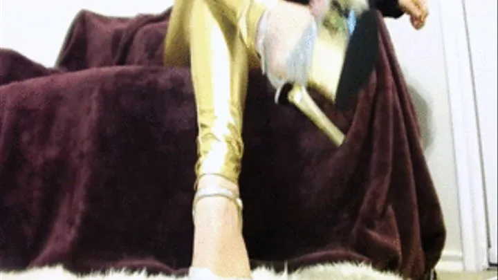 Gold Heels, Gold Leggings, Gold Mind Melter