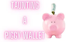 Taunting A Piggy Wallet