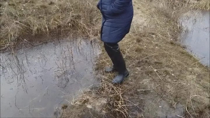 My waders crumble thin ice