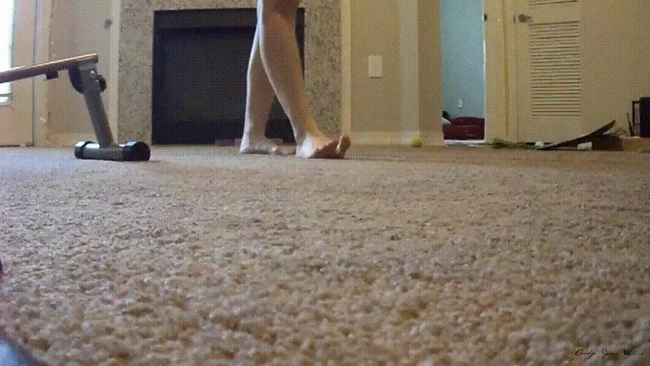 Feet Walking on Carpet