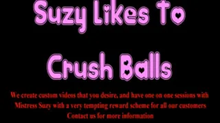 Suzy Likes To Crush Balls