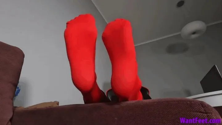 Red Pantyhose Soles