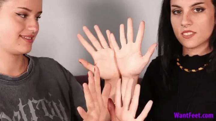 Young Ladies Hand Comparison