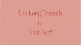 Too Long Toenails to Neat Feet