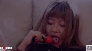 cute asian bondage and footfetish herself