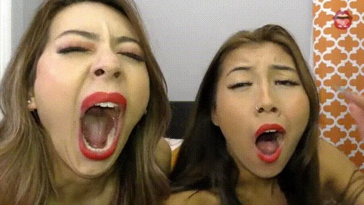 Big yawns - Onyx Kim & Krystal Kim