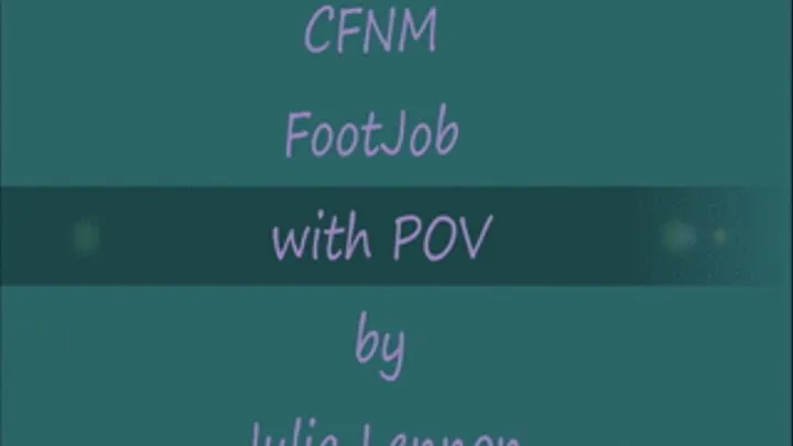 CFNM Footjob With POV