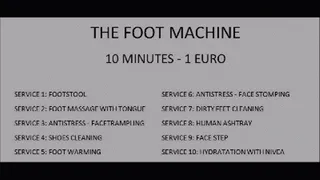 THE FOOT MACHINE 1 - SERVICE: Human footstool