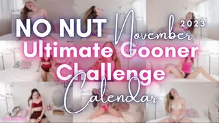 No Nut November Ultimate Gooner Challenge Calendar 2023