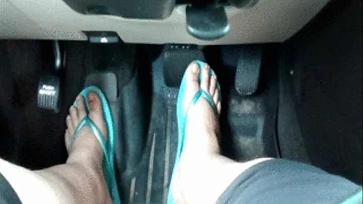 Driving in Teal Flip Flops 2