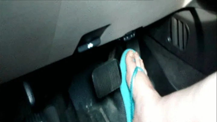 Driving in Teal Flip Flops 3