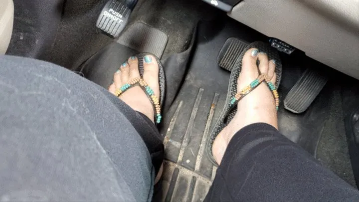 Driving in black fipflops 2