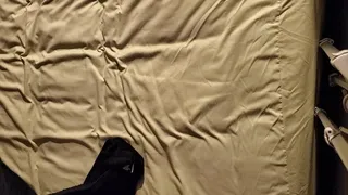 Napping Bbw feet and legs on mint sheets Part1