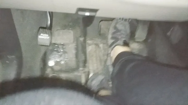 Slipping off sweaty sneakers to drive