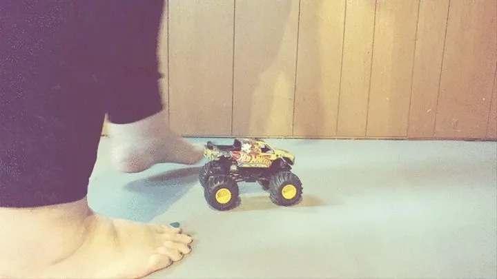 Toy monster truck crush