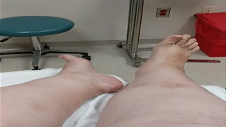 Relaxing legs and feet in hospital