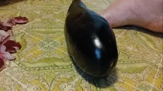 Eggplant vs ssbbw barefoot heel