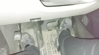 Goth driving? Foot view