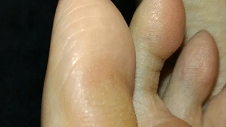 Close up of toes on New years eve