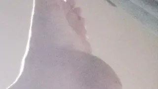 Sexy back lit BBW foot