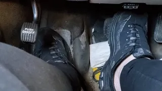 FAT feet driving a messy car