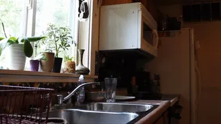 StonedSummer's Big Belly Doing Dishes