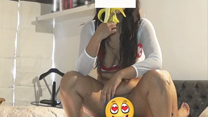 Helpless Patient used By Nurse 2 Seducing Banana Ride by Nurse Nazneen