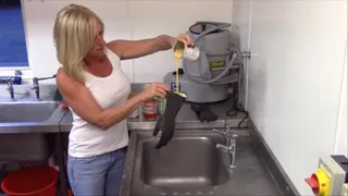 Messy Rubber Gloves