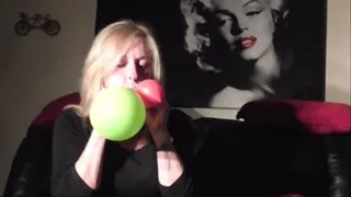 Blowing up and popping Balloons