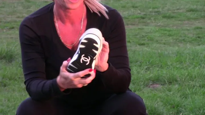 Burning of Chanel Trainers