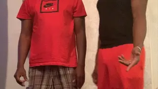 African guy gets a hard hand spanking part 3