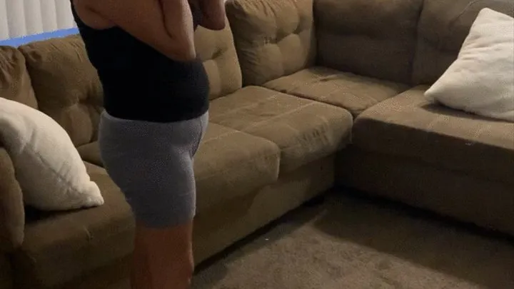 Latina girl gets spanked on the couch for not listening