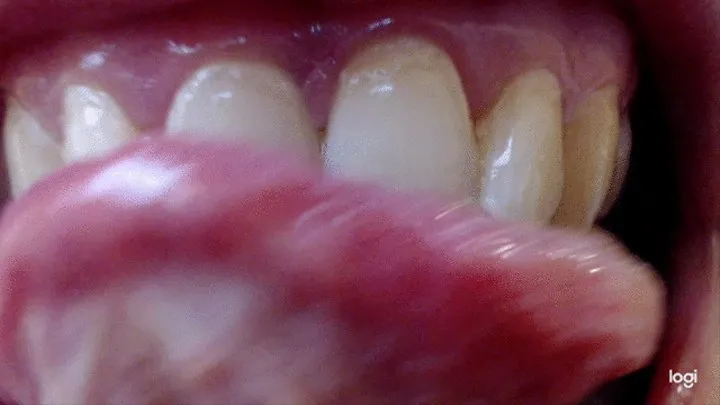 The wonderful teeth in close up to cam