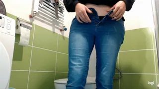 I pee in my normal clothes to toilet