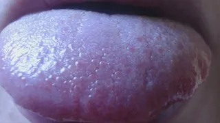 8 minutes close up of my breit big tongue